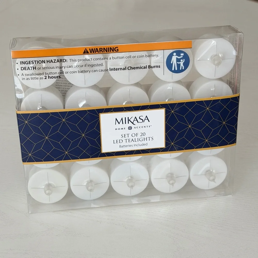Mikasa White LED Tealight Set of 20